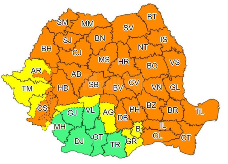 Cod portocaliu 20-21 iunie