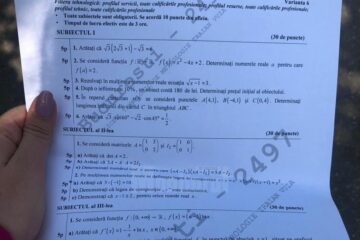 Subicetele de la matematică la profilul tehnologic