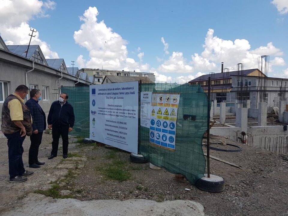 Proiectele de dezvoltare din Siret, inspectate de Gheorghe Flutur și primarul Adrian Popoiu