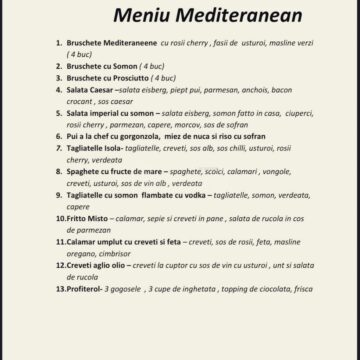 Meniu mediteranean