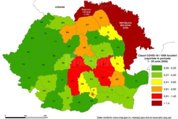Situația actualizată a județului Suceava la nivel regional și național în contextul pandemiei COVID-19