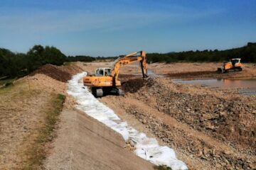 Lucrare în regim de urgență de închidere a breșei