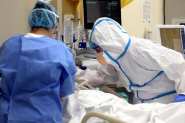 Pacient cu Covid în ATI Sursa: Medika tv