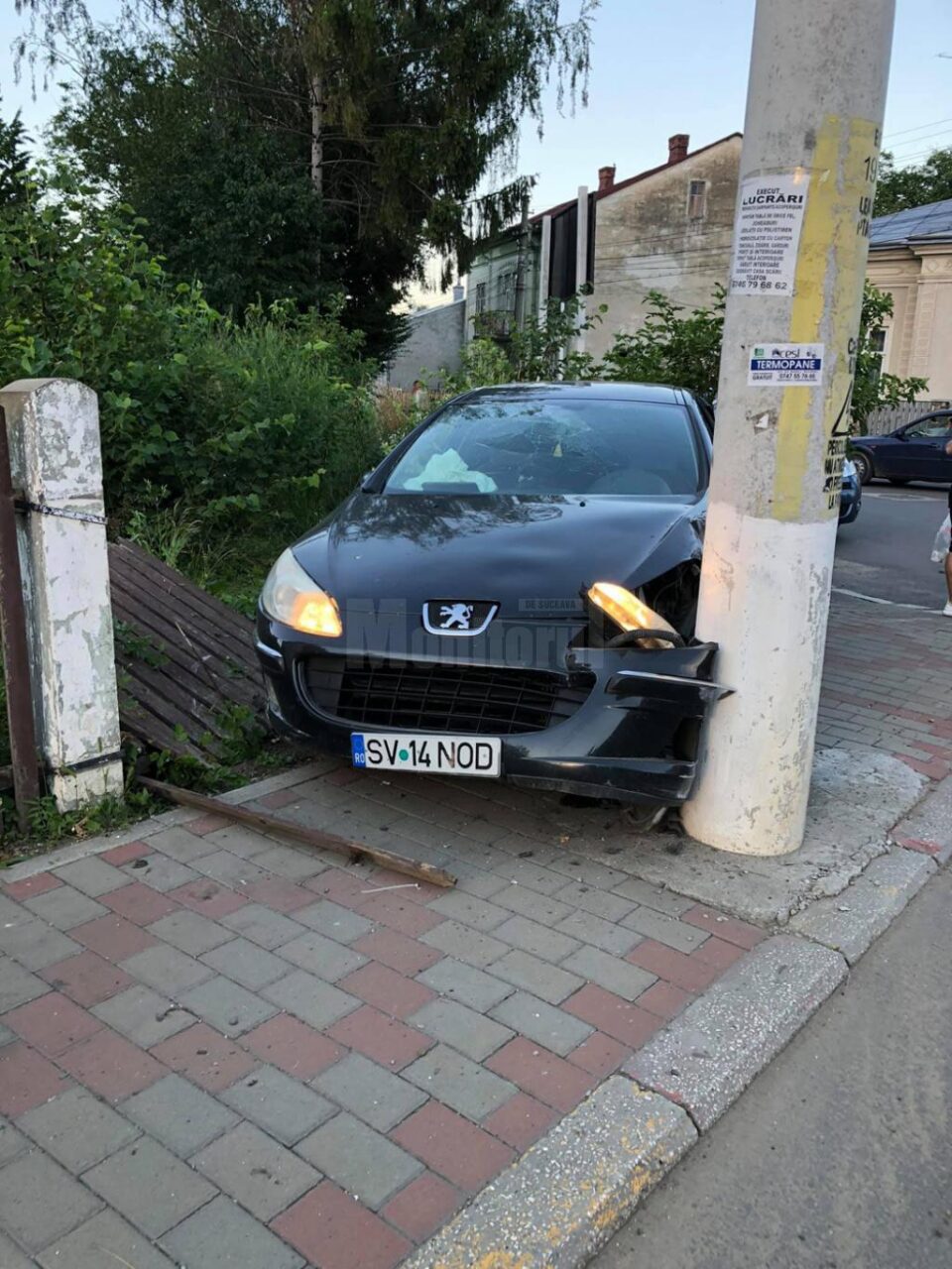 Șofer încătușat pe stradă, în Rădăuți