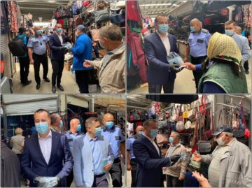 Măști de protecție împărțite în transportul public local și în Bazarul Sucevei