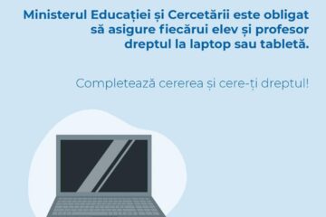 Model tipizat de cerere pentru elevii care solicită laptopuri sau tablete de la Ministerul Educației