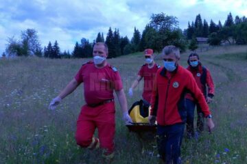 La fața locului au ajuns câte doi reprezentanți ai Serviciului Salvamont Suceava și ai Serviciului Salvamont Vatra Dornei