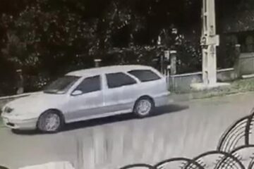 Autoturismul marca Lancia din care sunt scoși pisoii