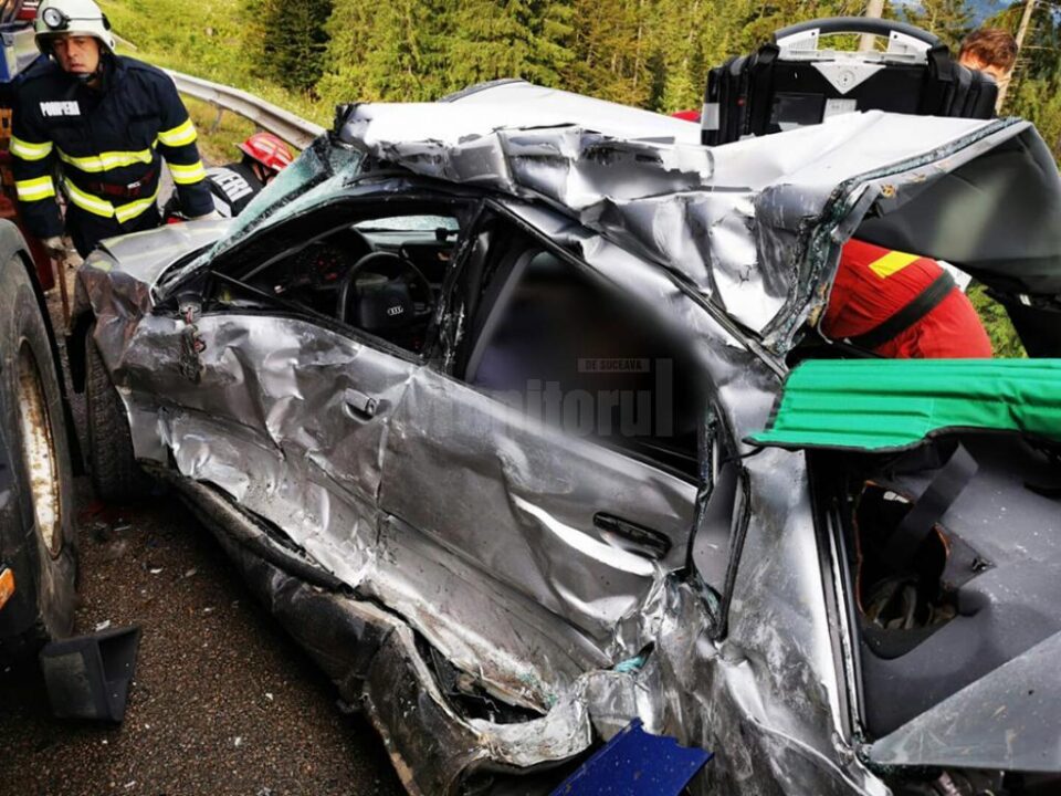 Bărbat mort și femeie în stare gravă, în urma unui accident petrecut vineri seara, pe Tihuța