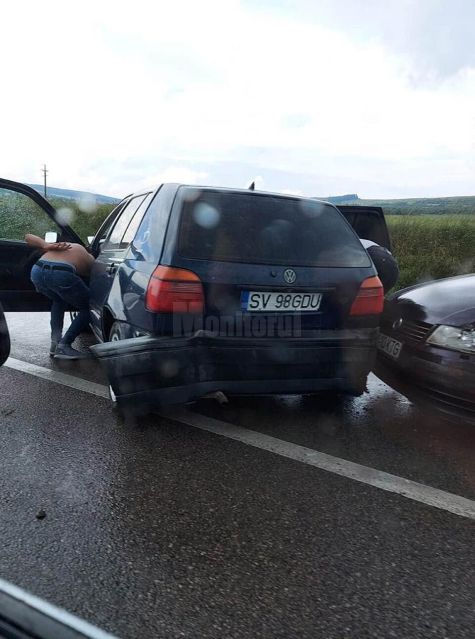 Șase mașini, implicate într-un accident pe E 85