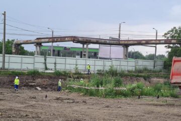 Muncitorii care execută lucrările de ecologizare