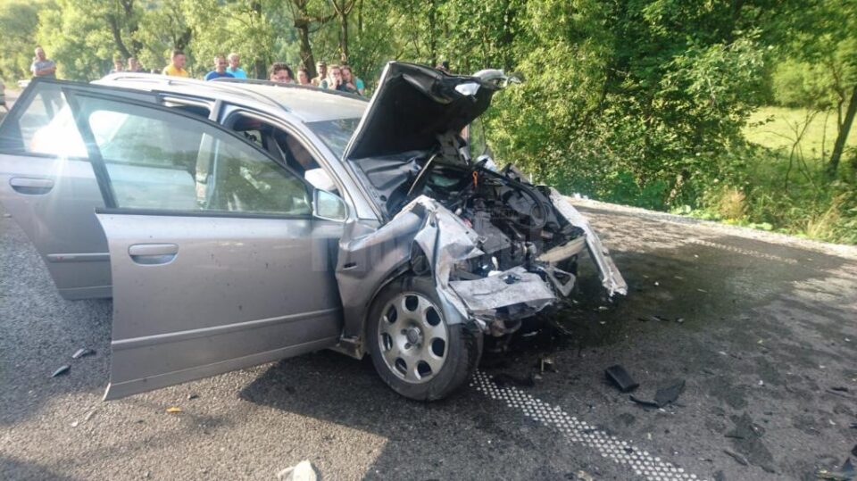 Mașina implicată în accident
