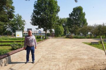 Nistor Tatar, primarul municipiului Rădăuți, la lucrările de la Colegiul ”Andronic Motrescu”