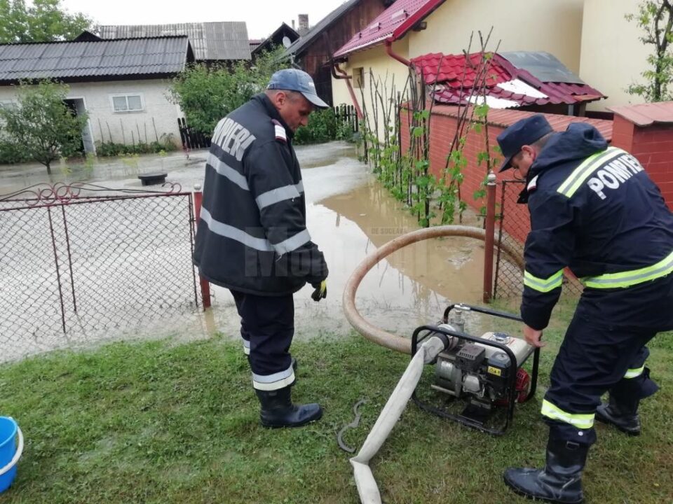 Interventie pompieri la Gura Humorului