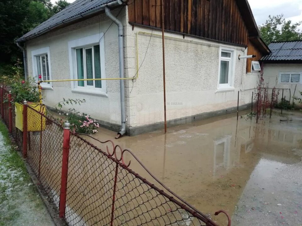 Curți inundate