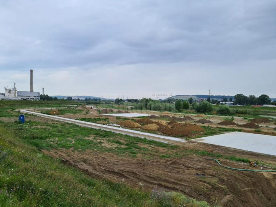Lucrări la zona de agrement din Lunca Sucevei