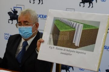 Primarul Ion Lungu a prezentat cele trei soluții propuse de specialiști pentru consolidarea malului pe care se amenajează noua zonă de agrement a Sucevei 2