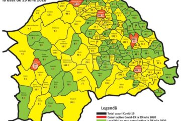 Cazurile active de Covid din fiecare localitate din județul Suceava