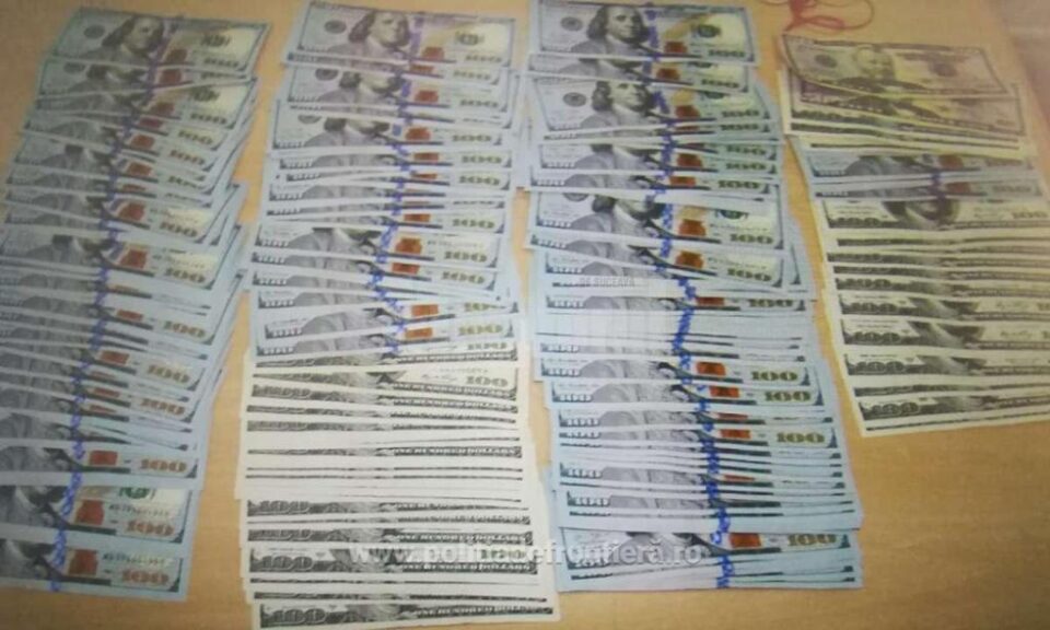 Dolari confiscați din cabina camionului unui ucrainean
