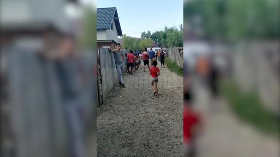 Jandarmii au fost trimiși la fața locului pentru a asigura ordinea