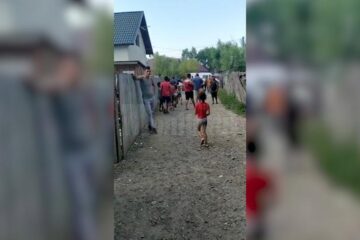 Jandarmii au fost trimiși la fața locului pentru a asigura ordinea