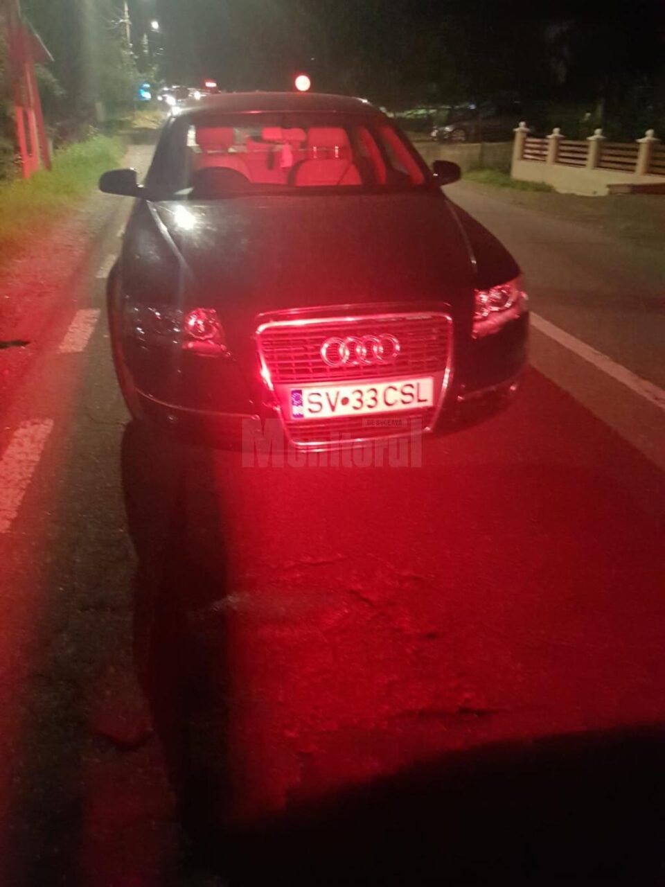 Autoturismul urmărit în jur de 20 de kilometri