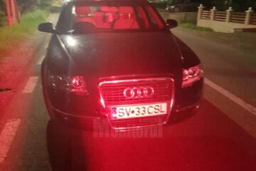 Autoturismul urmărit în jur de 20 de kilometri