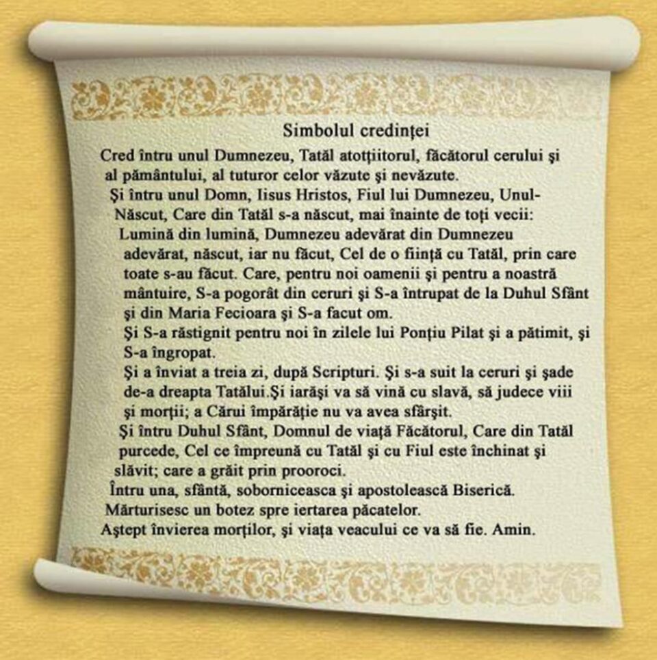 Crezul ortodox, norma sau regula unității Bisericii