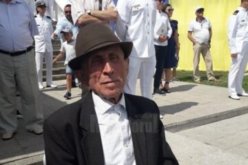 Vasile Filoti, la 98 de ani, la Ziua Marinei