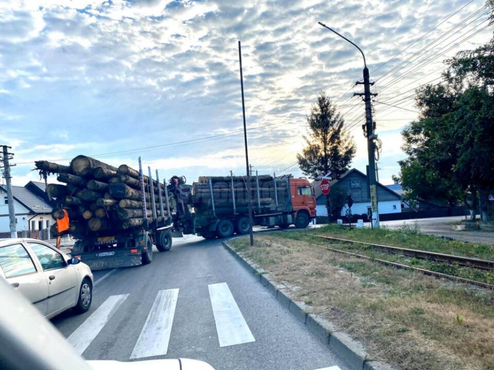 Camionul oprit in urma sesizarii la 112
