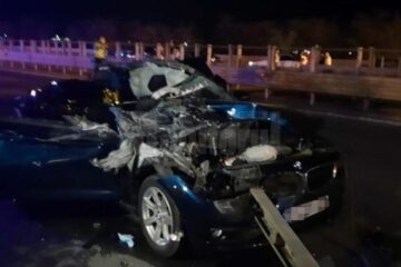 Mașina care a intrat în tir