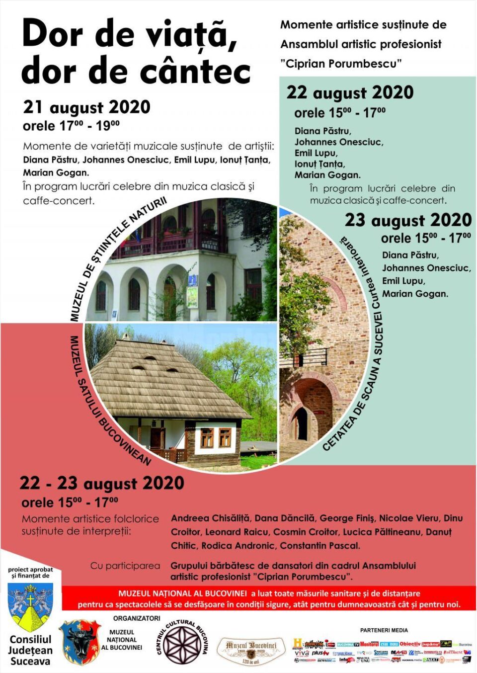 ”Dor de viață, dor de cântec” 21-23 august 2020 ”Dor de viață, dor de cântec” 21-23 august 2020