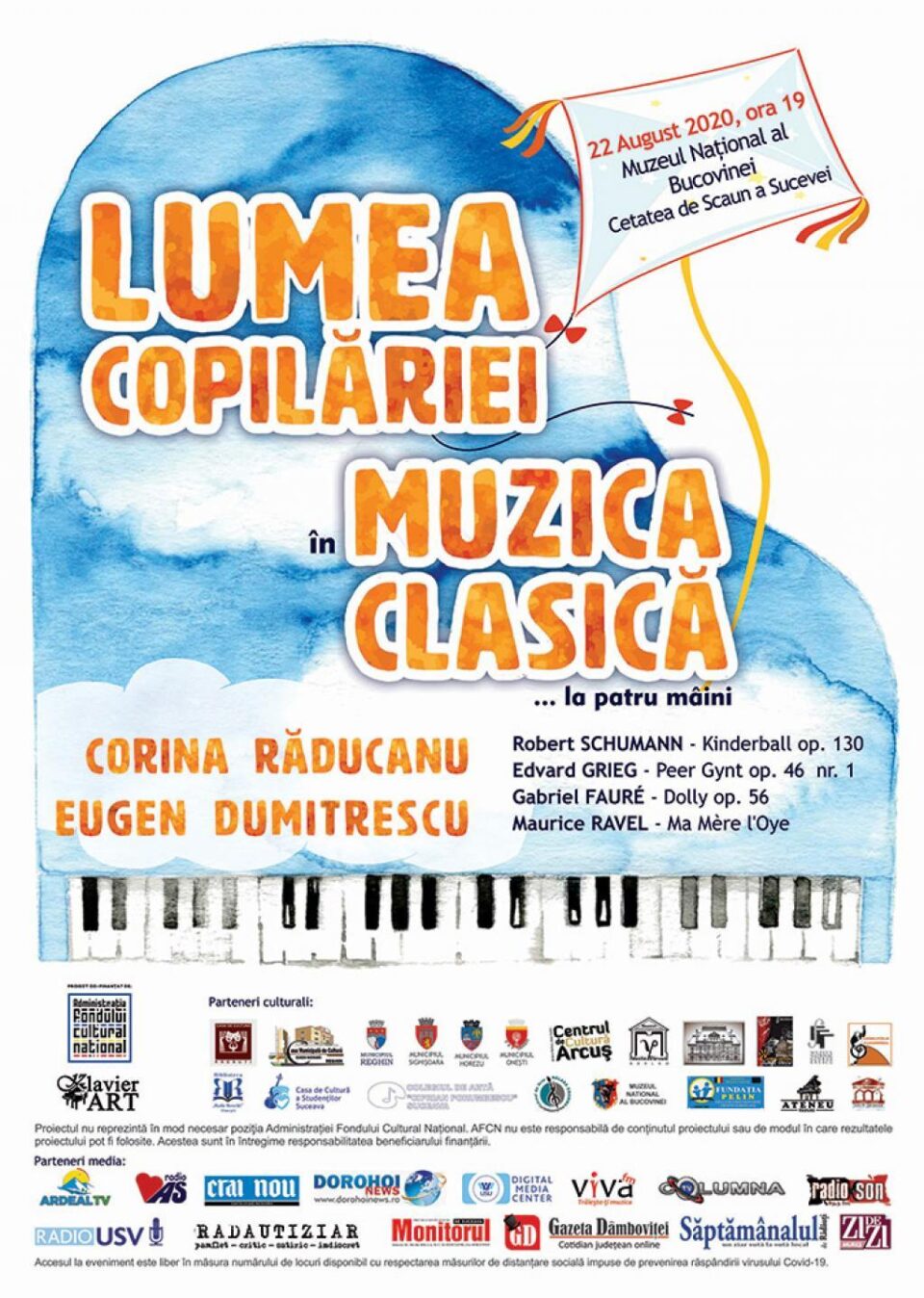 Concert „Lumea copilăriei în muzica clasică… la patru mâini”