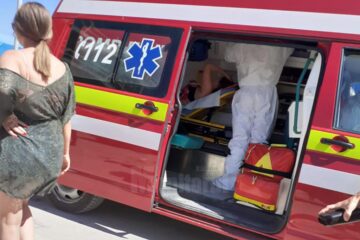 Suceveanca în momentul preluării de către SMURD Constanța