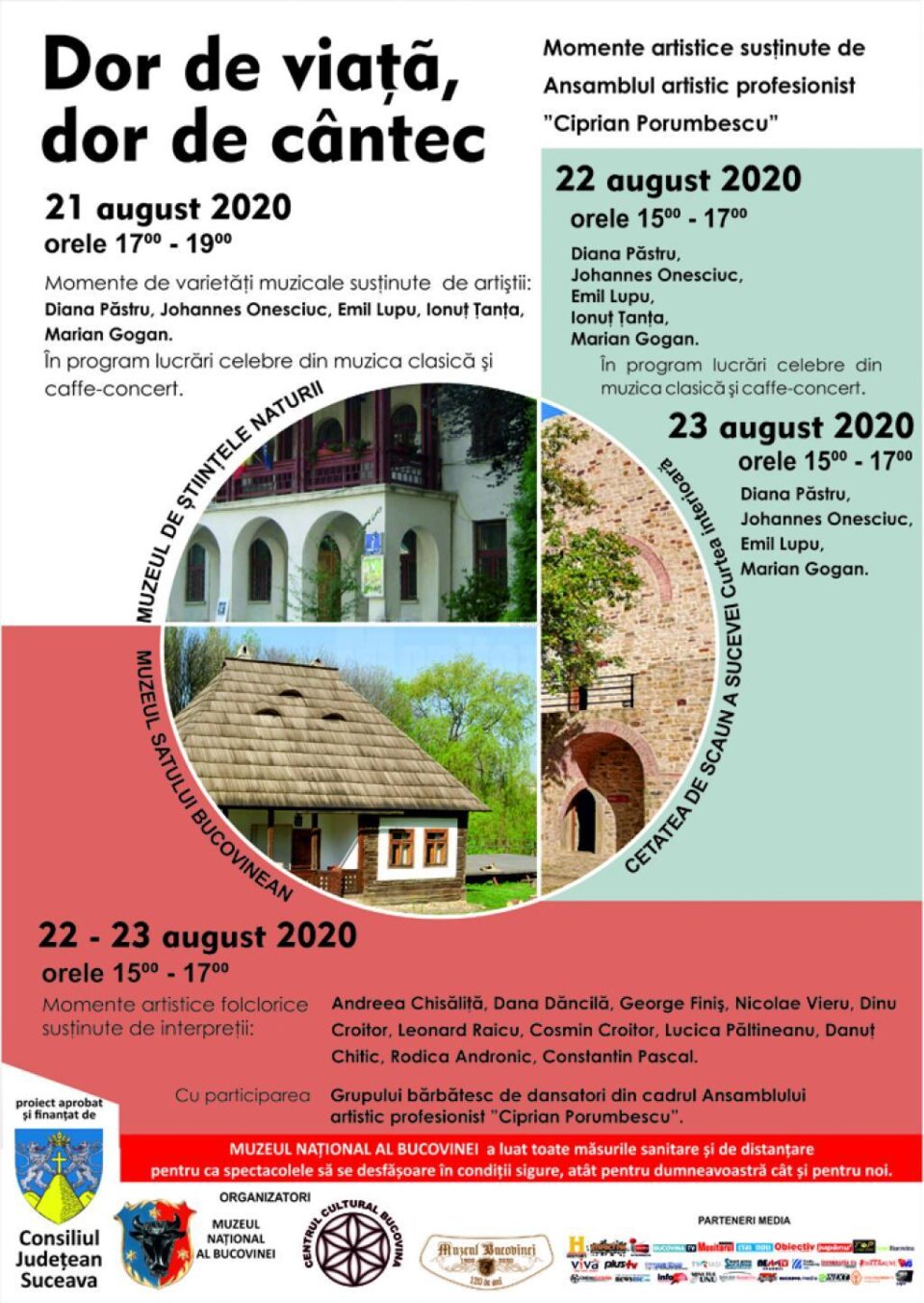 ”Dor de viață, dor de cântec” 21-23 august 2020 ”Dor de viață, dor de cântec” 21-23 august 2020