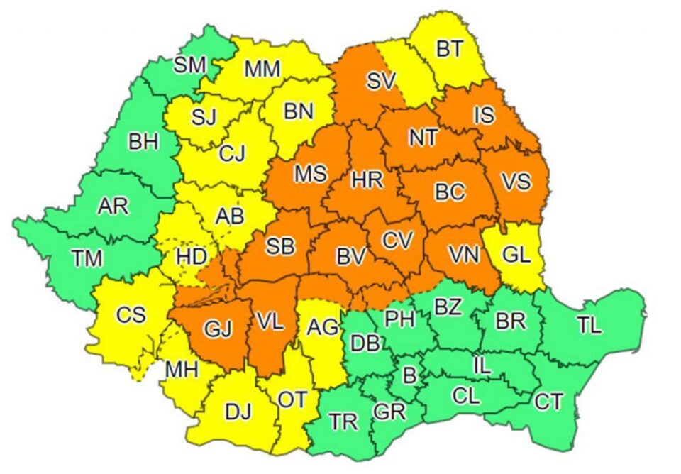 Atenționare meteorologică 24 august