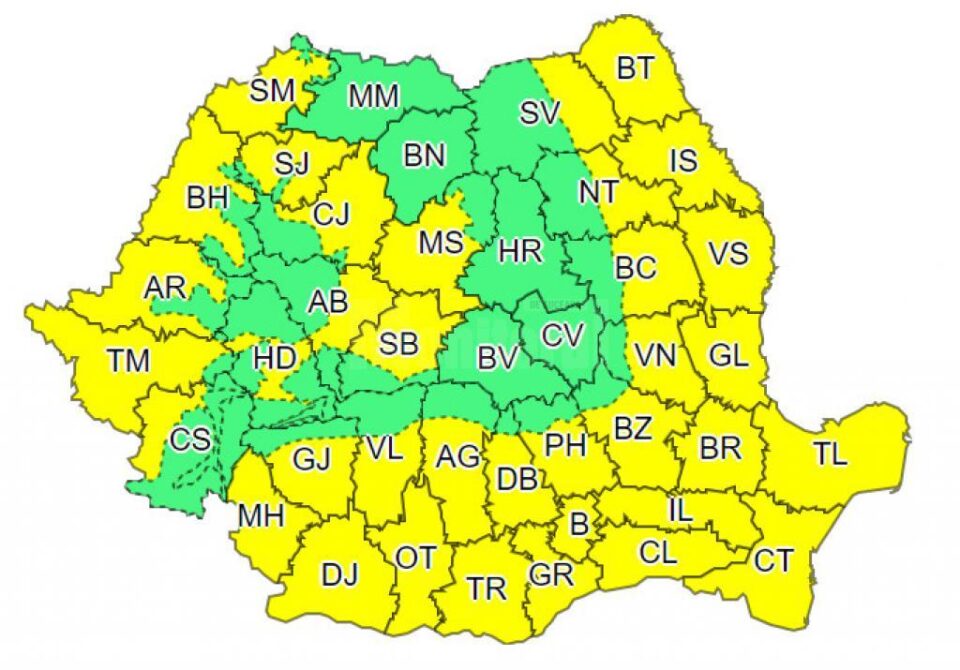 Trei zile cu cod galben de caniculă și disconfort termic
