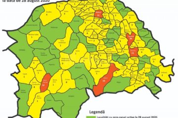 Numărul de cazuri active de Covid pe fiecare localitate din județ