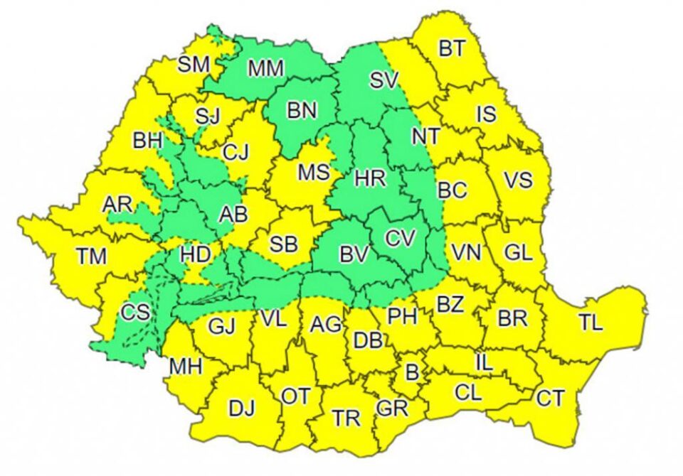 Trei zile cu cod galben de caniculă și disconfort termic Trei zile cu cod galben de caniculă și disconfort termic
