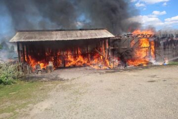 Incendiu cu pagube mari de la o țigară aruncată aiurea