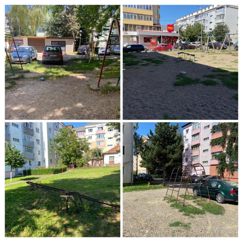Dan Ioan Cușnir prezintă starea în care se află mai multe spații de joacă din Suceava