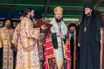 Instalarea noului stareț al Mănăstirii Sf. Ioan cel Nou de la Suceava Foto Arhiepiscopia Sucevei și Rădăutilor