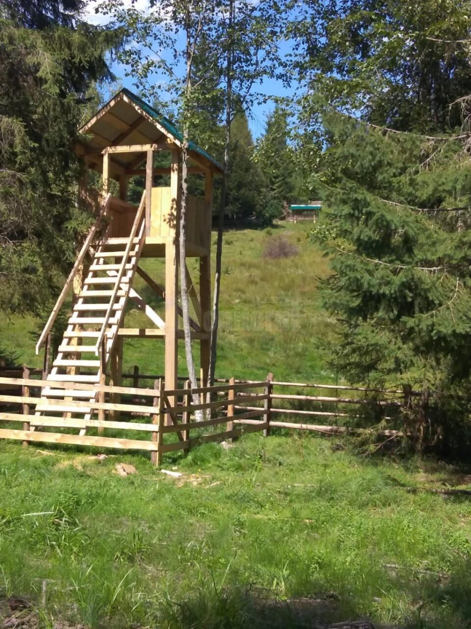 Un nou observator de vânătoare, amenajat la Ocolul Silvic Breaza