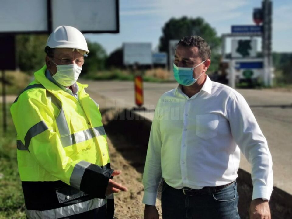 Președintele Consiliului Județean a verificat lucrările de modernizare a drumului Suceava - Dolhasca Președintele Consiliului Județean a verificat lucrările de modernizare a drumului Suceava - Dolhasca