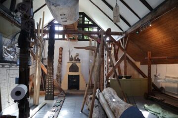 La Liteni, Moara, un “Triunghi – Sculptură, Arhitectură, Agricultură”