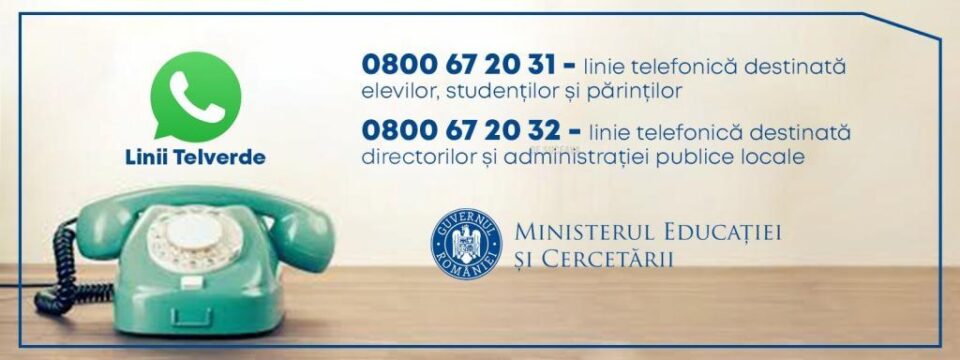 Accesul la informații pentru părinți, elevi și studenți, facilitat de o linie Telverde
