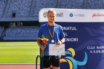 Ștefan Turluianu a devenit vicecampion național de tineret la atletism