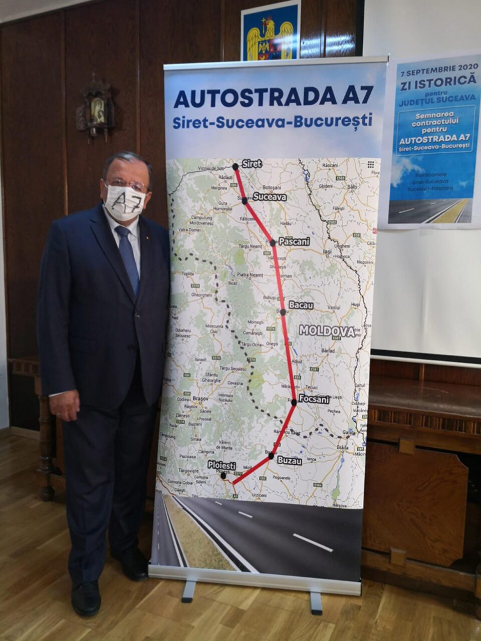 Flutur la semnarea contractului pentru Autostrada A7 Siret Suceava – București: „Este o zi istorică pentru județul Suceava”