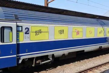 Vagon personalizat al campaniei