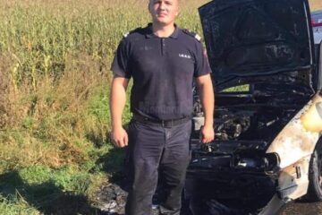 Tânărul subofițer evidențiat pentru intervenția sa
